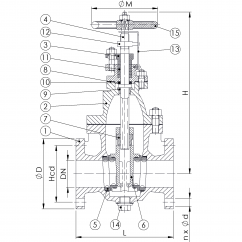 Gate Valve DN150 JIS 5K