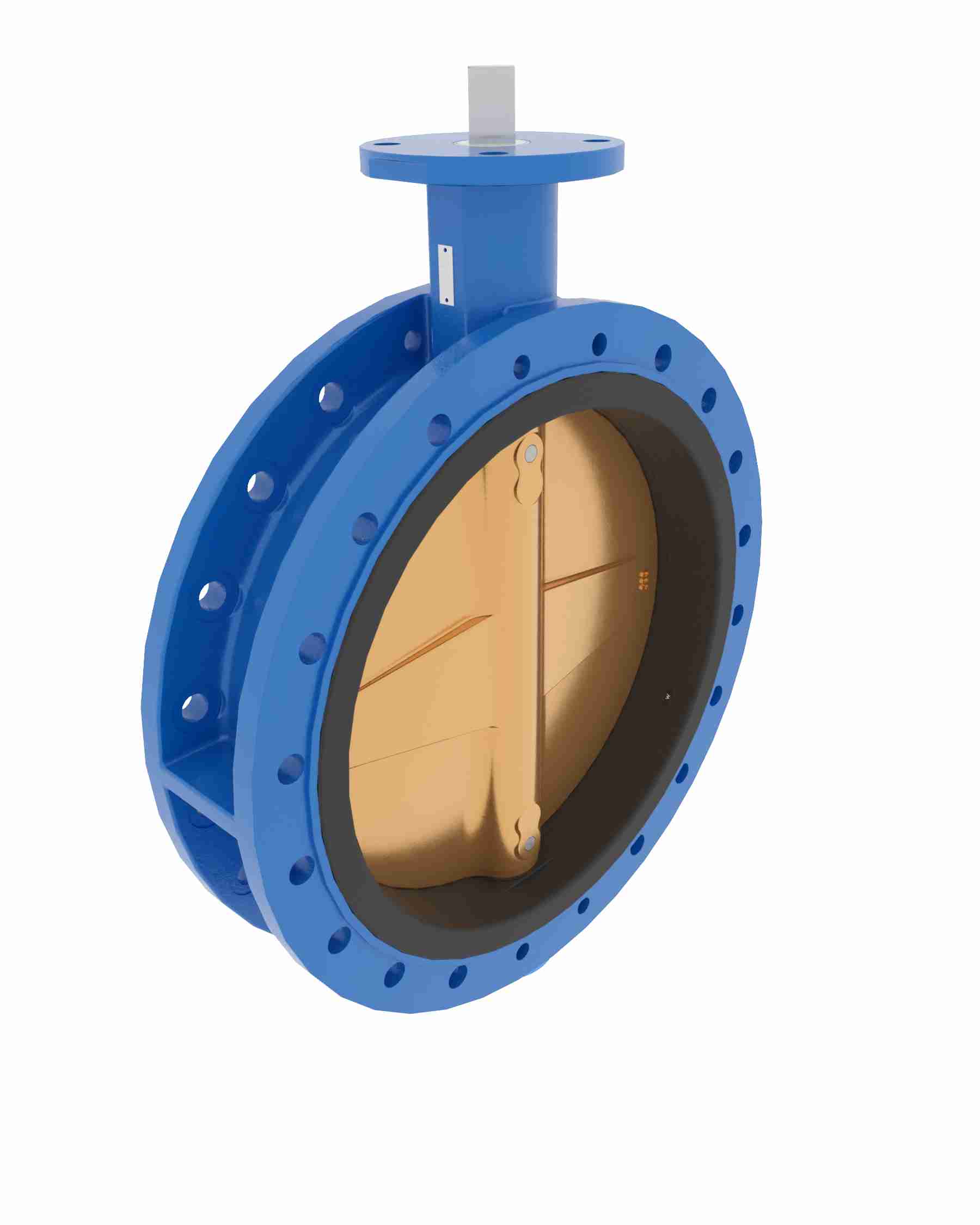 Product image of BUTTERFLY VALVE VULCANIZED LINER U-TYPE, BARE STEM, GGG40.3/C958/NBR