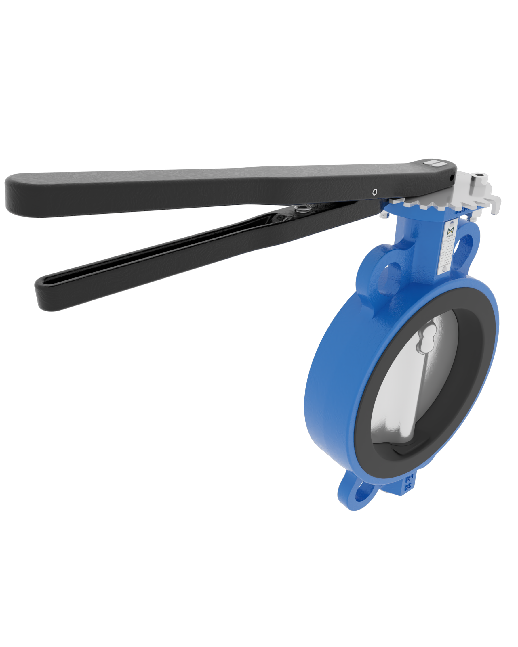 Product image of BUTTERFLY VALVE VULCANIZED LINER WAFER, LEVER, GGG40.3/AISI316/NBR
