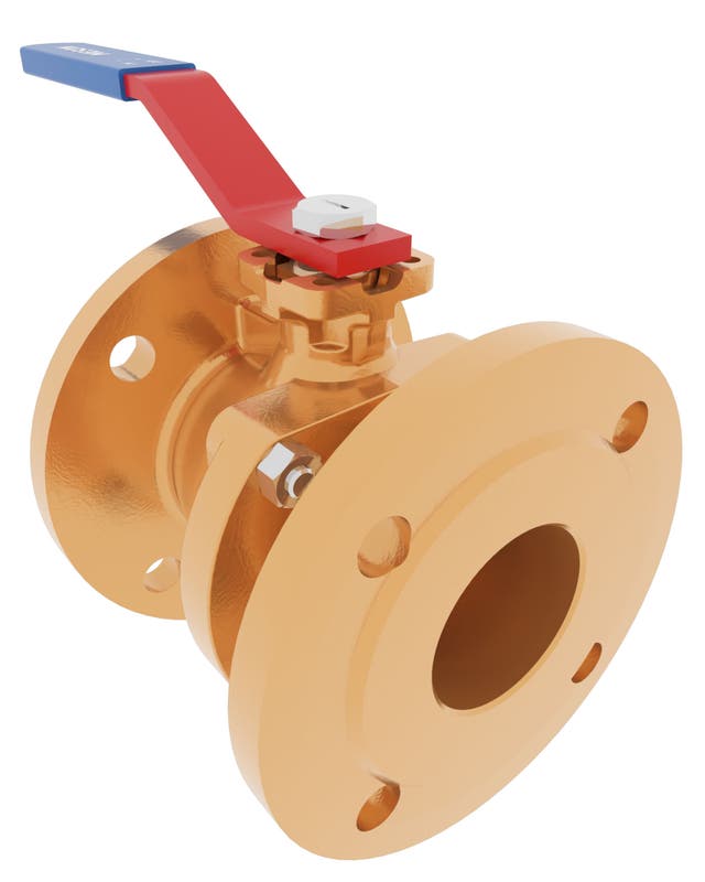 Product image of BALL VALVE 2-PCE FLANGED, DIRECT, LEVER, RG7/AISI316/CPTFE