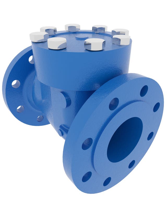 Product image of SWING CHECK VALVE FLANGED, GGG40.3/RG5/NBR