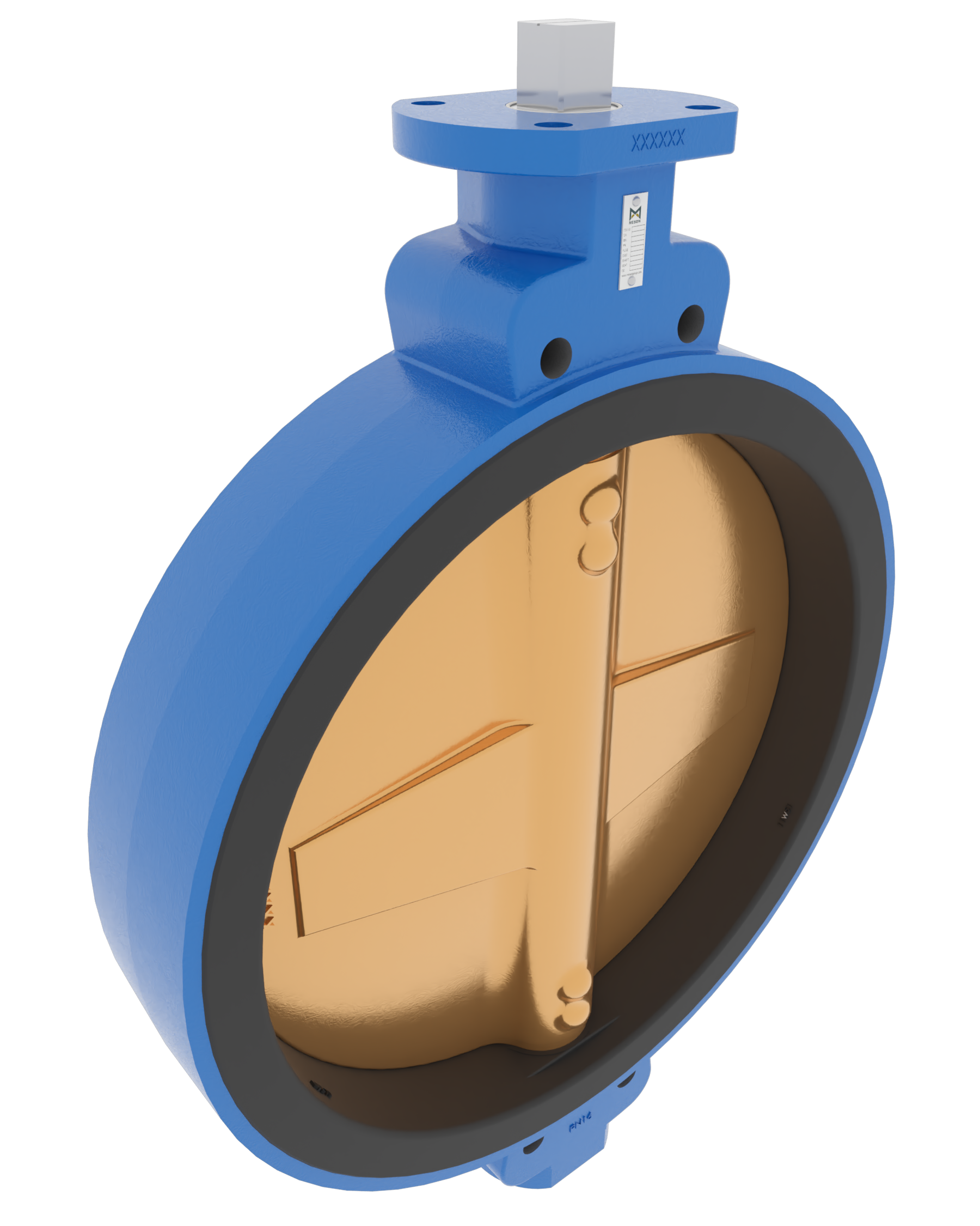 Product image of BUTTERFLY VALVE VULCANIZED LINER SEMI LUG, BARE STEM, GGG40.3/C958/NBR