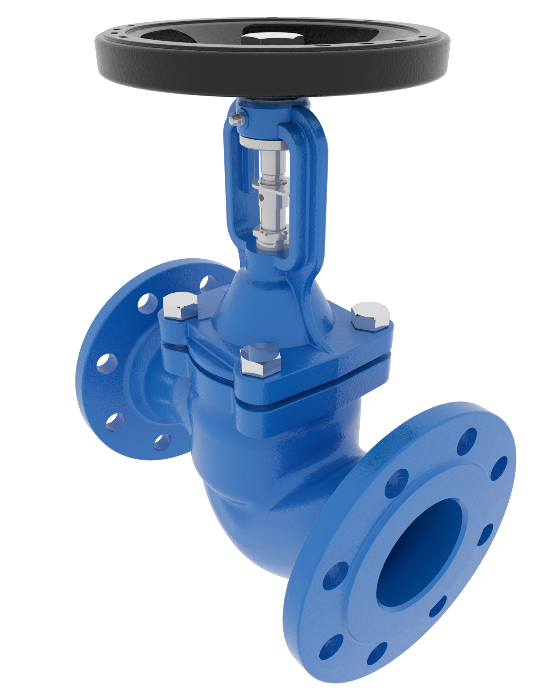 Globe valve, stop valve