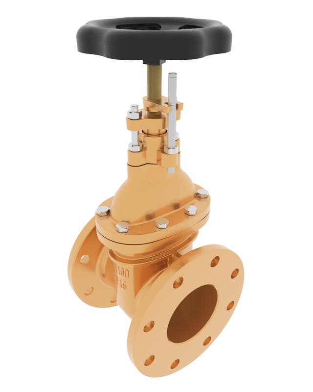 Product image of GATE VALVE NON-RISING INDICATOR FLANGED SHORT TYPE F4, With Indicator, RG5/RG5